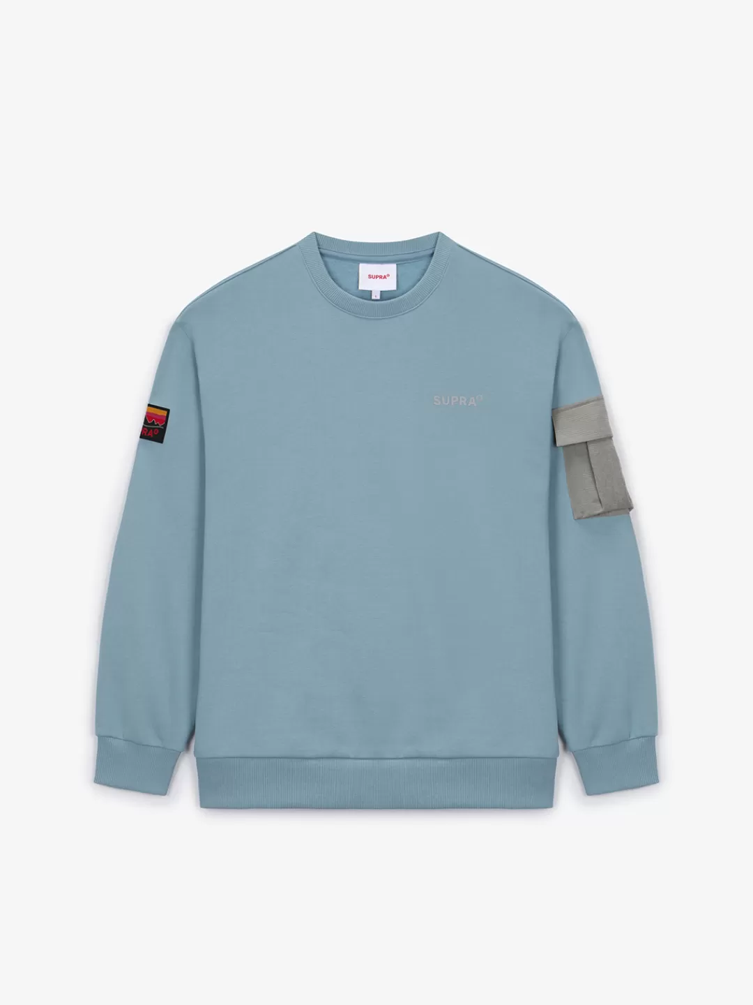 OUTDOOR WOVEN PATCH OVER FIT SWEATSHIRT^Supra Fashion